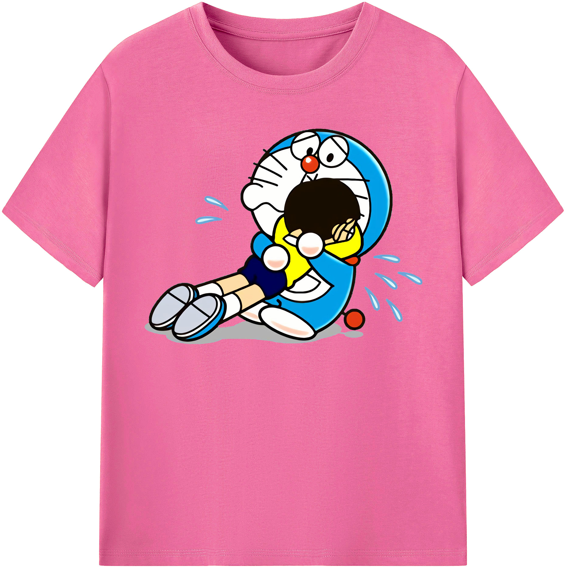 （画像用） ドラえもん Doraemon レディースカジュアルプリントTシャツ（綿100％）
